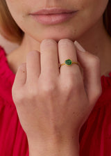 18kt Gold Hanabi Tsavorite Cup Ring