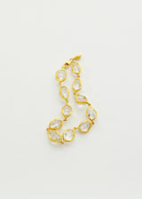 18kt Gold Herkimer Diamond Full Stone Bracelet