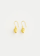 18kt Gold Large Seed Earrings
