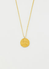 18kt Gold Libra Horoscope Pendant on Cord