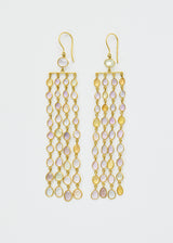 18kt Gold Sapphire Blush Earrings