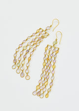 18kt Gold Sapphire Blush Earrings