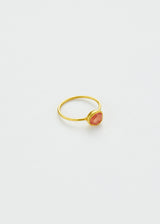 18kt Gold Rhodochrosite Cup Ring