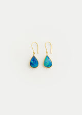 18kt Gold Opal Small Single Drop Earrings