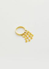 18kt Gold PSTM Myanmar Burmese Dangling Garden Ring