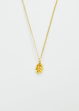 18kt Gold PSTM Myanmar Leaf Pendant on Cord