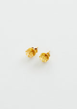 18kt Gold PSTM Myanmar Small Sunflower Studs