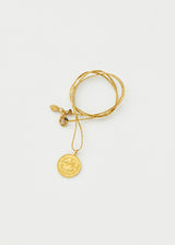 18kt Gold Pisces Horoscope Pendant on Cord