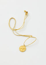 18kt Gold Taurus Horoscope Pendant on Cord