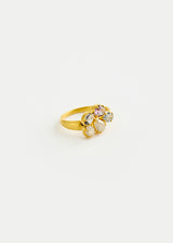 18kt Gold The Middle Path Spinel and Diamond Small Cluster Ring