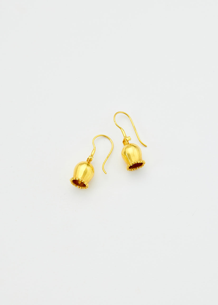 イヤリング Wilhelmina Garcia Gold Tulip Stud Earrings / BLM032-Orange Gold Tulip Earring – Wilhelmina Garcia