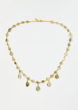 18kt Gold Venus Full Stone Abalone Shell Necklace