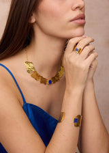 18kt Gold Vermeil Next Generation Lapis Yasamen Cuff