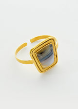 18kt Gold Vermeil PSTM Afghanistan Agate Monisa Cuff