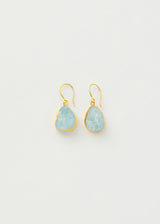 18kt Gold Vermeil PSTM Afghanistan Aquamarine Masoma Earrings