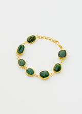 18kt Gold Vermeil PSTM Afghanistan Jade Tanweer Bracelet