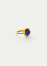 18kt Gold Vermeil PSTM Afghanistan Samar Anara Inlay Lapis Ring