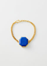 18kt Gold Vermeil PSTM Afghanistan Lapis Suhulat Bracelet