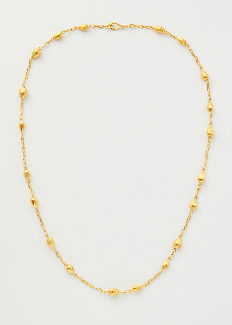 18kt Gold Vermeil PSTM Afghanistan Qatra Chain Necklace