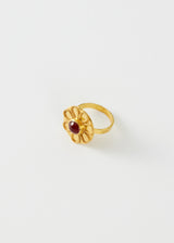 18kt Gold Vermeil PSTM Afghanistan Red Agate Harir Ring
