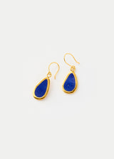 18kt Gold Vermeil PSTM Afghanistan Samar Anara Single Drop Lapis Earrings