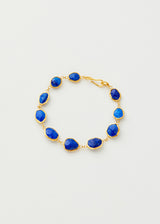 18kt Gold Vermeil PSTM Afghanistan Lapis Sheela Single Line Bracelet