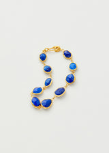 18kt Gold Vermeil PSTM Afghanistan Lapis Sheela Single Line Bracelet