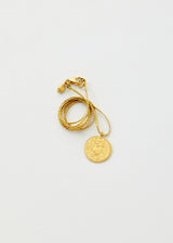 18kt Gold Virgo Horoscope Pendant on Cord