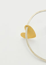18kt Gold & Silver PSTM Jordan Heart Bangle
