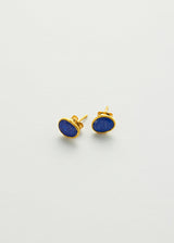18kt Gold Lapis Lazuli Classic Studs