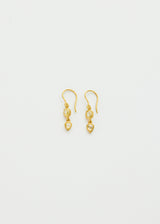 18kt Gold Helios Diamond Double Drop Earrings