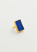 18kt Gold Nila Lapis Greek Ring