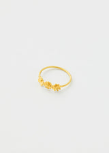 18kt Gold Flora Triple Flower Ring