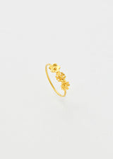 18kt Gold Flora Triple Flower Ring