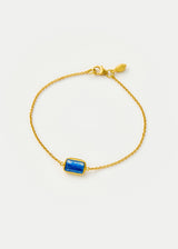 18kt Gold Kyanite Small Single Stone Bracelet