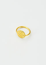 22kt Gold Goddess Durga Round Ring