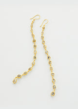 18kt Gold Beira Herkimer Long Drop Earrings