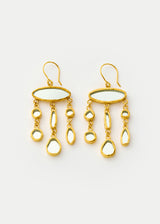 18kt Gold Vermeil PSTM Afghanistan Nadia Long Multi Drop Earrings