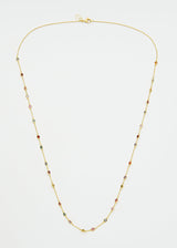 18kt Gold PSTM Myanmar Mixed Spinel Necklace