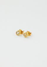 18kt Gold Crystallinity Classic Herkimer Diamond Studs