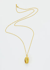 18kt Gold Tulip Opening Closing Flower Peridot Necklace