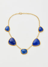 18kt Gold Vermeil PSTM Afghanistan Mahwash Lapis Necklace