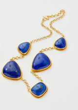 18kt Gold Vermeil PSTM Afghanistan Mahwash Lapis Necklace