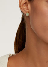 18kt Gold Vermeil PSTM Afghanistan Rough Aquamarine Fara Studs