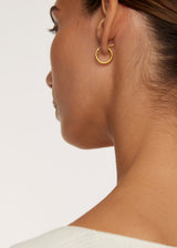 18kt Gold Medium Hoops