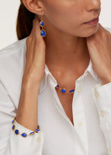 18kt Gold Vermeil PSTM Afghanistan Lapis Sheela Double Drop Earrings