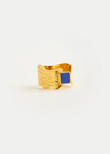 18kt Gold Vermeil Next Generation Lapis Yasamen Cuff Ring