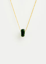Azaz Green Glass Bead on Cord