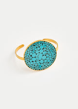 18kt Gold Vermeil PSTM Afghanistan Turquoise Rahel Cuff