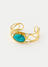 18kt Gold Vermeil PSTM Afghanistan Turquoise Anisa Cuff